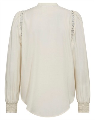 Aila CC Lace Skjorte - Off White